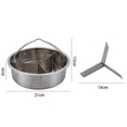 thumbnail image 3 of Steamer Stainless Steel with Divider and Egg Steamer Rack Vegetable Steamer Rack for All Pots Size Flexible Cooking for Vegetables Fish and Seafood, 3 of 7