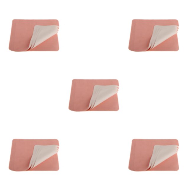 Decodeary 10 Pieces Microfiber Eyeglasses Camera Lens Cell Phones Cleaning Cloth Pink+Beige 5Set