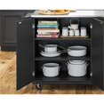 thumbnail image 4 of Homestyles Dolly Madison Wood Kitchen Cart in Black, 4 of 13