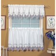 thumbnail image 1 of Today's Curtain Verona Broderie Inversée Tier 36 Pouces" Blanc/bleu, 1 of 1