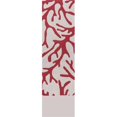thumbnail image 1 of HomeRoots 353715 Tapis Coureur en Polyester Ivoire et Rouille 2 Pi x 7 Pi 6 Po, 1 of 1