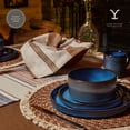 thumbnail image 4 of Service de table 12 pièces en céramique Yellowstone, collection John, 4 of 6