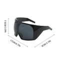 thumbnail image 3 of Home New Large Frame Surround Style Sunglasses for Women and Men Futuristic Technology Integrated Eye Protection Sunglasses Home Decor, 3 of 8