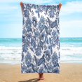 thumbnail image 4 of Sandproof Beach Blanket Lightweight Microfiber Beach Towel Super Lightweight Colorful Bath Towel Sandproof Beach Blanket Multi-Purpose Towel for Travel Swimming Pool 30X60 Inch, 4 of 8