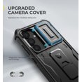 thumbnail image 4 of Dexnor for Samsung Galaxy S25 Case with Built-in Slide Camera Cover & Screen Protector & Kickstand, Heavy-Duty Shockproof Rugged Case Full-Body Bumper Protective Cover for Galaxy S25 2025, Black, 4 of 7
