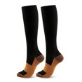 thumbnail image 1 of Miqool Compression Socks for Women & Men Circulation Support Knee High Compression Stockings for Athletic, Running, Cycling, Flying, Pregnancy, Recover, Nurses, 1 of 2