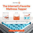thumbnail image 4 of Dormeo Premium Mattress Topper Twin Bed Cooling Mattress Pad with Octaspring Technology, 4 of 10