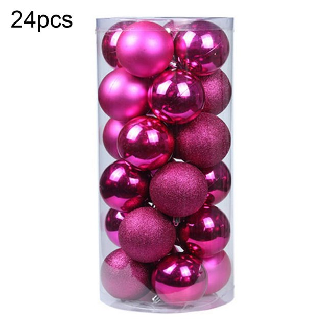 24Pcs Christmas Ball Hanging Bauble New Year Wedding Home Party Tree Decoration