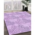 thumbnail image 3 of Ahgly Company Machine Washable Indoor Rectangle Transitional Purple Area Rugs, 4' x 6', 3 of 7