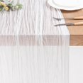 thumbnail image 5 of Cheesecloth Chemin de Table Nappe en Tissu Fromage 90x180 cm Chemin de Table pour Décoration de Mariage Fête d'Anniversaire Décoration de Table Salle à Manger Commode, 5 of 5