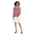 thumbnail image 2 of Iyla Women's Drapey V-Neck Tank Top, 2 of 6
