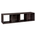 thumbnail image 2 of Closetmaid Decorative Stackable 4-Cube Cubeicals Organizer Storage, Espresso, 2 of 3