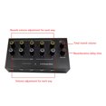 thumbnail image 4 of Microphone d'Instrument Expandeur d'Entrée d'Instrument Mixeur 5 Canaux avec Réverbération Retardatrice Haut-Parleurs Extérieurs Charge Console Sonore, 4 of 7