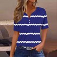 thumbnail image 2 of Birdeem Blouses pour Femmes T-Shirt Col en V Couleur Unie, 2 of 12