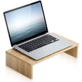 thumbnail image 3 of FITUEYES Computer Monitor Stand Riser for Wide Printer/Laptop/TV Riser Desk for Home and Office Oak, 3 of 7