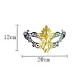 thumbnail image 2 of Spray Paint for Plastic, Casual Carnival Party Half-Face Spray Paint Style Three-Color Mask, Unisex Mask, 2 of 4