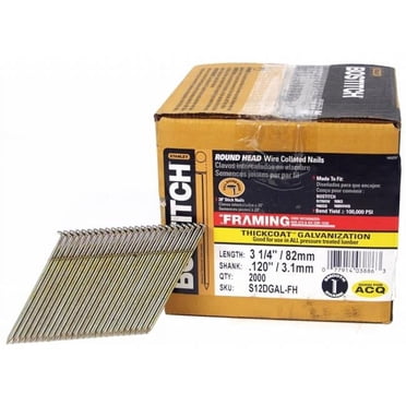 Stanley Bostitch S12DGAL-FH 2 000 Count 3.25 in. Thickcoat Galvanized 28- Wire Co