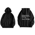 thumbnail image 2 of Rbaofujie Chandails Légers pour Femmes Femme Mode Imprimé Col Rond Manches Longues T-Shirt à Capuche Hauts Blouse Noir Chandails à Capuche Graphiques pour Femmes, 2 of 4