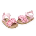 thumbnail image 4 of Baby Toddler Girls Soft Open Toe Summer Sandals Flower Princess Flat Shoes, 4 of 6