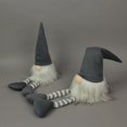 thumbnail image 3 of Set of 2 Garden Gnome Shelf Sitters, Grey Plush, Up to 19 Inch, 3 of 4
