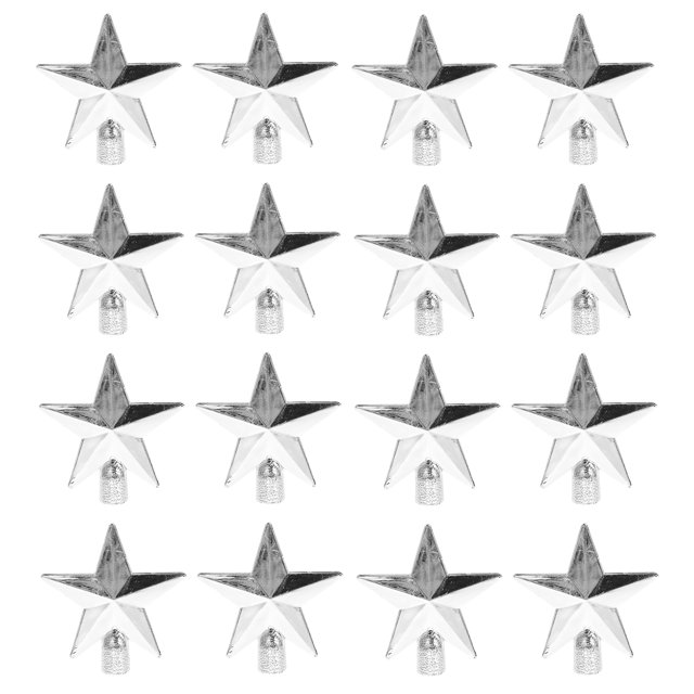 Shisuyan 20Pcs Christmas Star Tree Topper Christmas Tree Decorations Xmas Party Favors