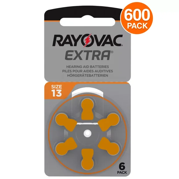 Rayovac Extra Piles pour Aides Auditives Format 13 (Lot de 600)
