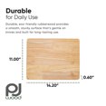 thumbnail image 3 of PJ Wood Rubberwood 11" x 14" Chopping Board for Cutting Fish and Vegetables, 3 of 8