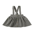 thumbnail image 1 of Toddler Baby Girl Suspender Skirt  Cute Adjustable Strap Button Front Overall Skirt, 1 of 7