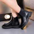 thumbnail image 2 of Girls Boots Comfortable Soft Girls Boot for Girls Soled Short Boots Fashionable Riding Boot 4 Outdoor Warm Leather Footwear Girls Low Commander Boot for Children Snowboard Shoes for Kids, 2 of 9