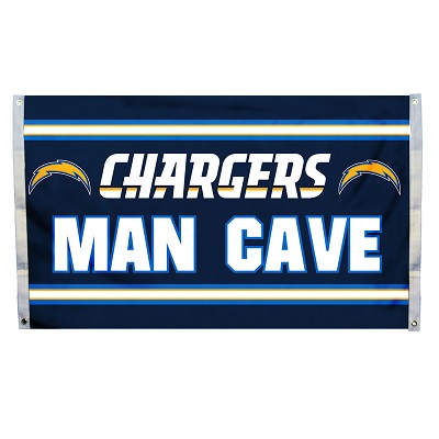 Los Angeles Chargers Man Cave 3 x 5 Flag w/ 4 Grommets