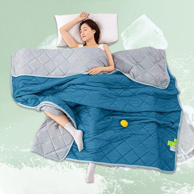 PRETXORVE Cool Feeling Silk Fiber Summer Comforter Summer Cooler Comforter Conditioner Comforter Solid Color