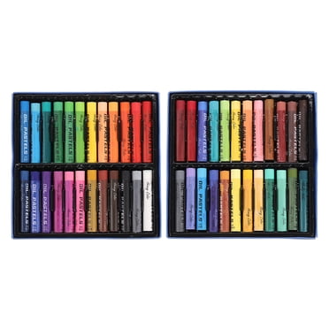 Unique Bargains Creamy Oil Pastels, Soft Oil Crayons Pastels Stick Art Supplies, 48Color