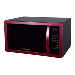 Farberware Classique FMO11AHTBKN 1.1 Cu. Ft. 1000-Watt Four à micro-ondes avec LED Éclairage, Rouge métallisé