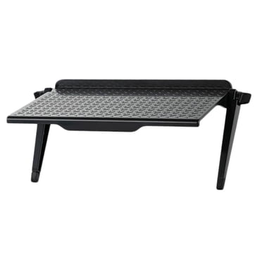 veasfak Plastic TV Top Shelf Screen Storage Bracket Rack L 11.81x4.45 inch Black