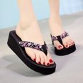 thumbnail image 2 of Femmes Dames Mode Été Fleurs Style Bohème Pantoufles Sandales de Plage Chaussures, 2 of 8