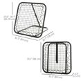thumbnail image 3 of Soozier Filet d'Entraînement de Rebondisseur de Soccer et de Baseball à Angle Ajustable, 3 of 10