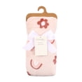 thumbnail image 4 of George Baby Pink Rainbow Flannel Baby Blanket 30" x 36", 4 of 4