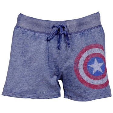 Captain America 808016-M Captain America Symbole Shorts de Sommeil pour Juniors - Moyen