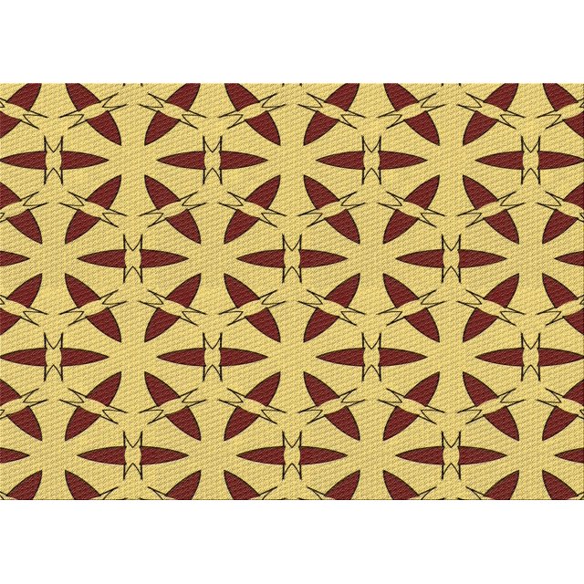Ahgly Tapis Rectangulaire Intérieur Lavable en Machine Banane Jaune, 8 Pieds x 10 Pieds