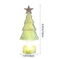 thumbnail image 3 of Lksixu Crystal Christmas Tree, Christmas Decorations 5.9" Pre-lit Tabletop Christmas Tree Figurine with LED Lights, Battery Operated Glowing Xmas Tree Night Lamp Table Centerpiece for Holiday Party, 3 of 7