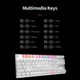 thumbnail image 4 of MOTOSPEED MOTOSPEED CK82 Clavier Mécanique Rétroéclairé RVB - 87 Touches, Filaire USB, Commutateur OUTMU Rouge/bleu, Options Blanc/noir/rose, Touches Multimédias, Autonomie de Frappe de 50 m, 4 of 6