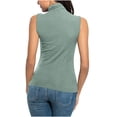 thumbnail image 4 of Meichang Débardeur Noir à Col Roulé pour Femmes, Débardeur Sans Manches à Col Roulé pour Femmes Grande Taille Extensible Ajusté Couche de Base T-Shirt Débardeur Col Roulé pour Femmes, 4 of 6