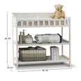 thumbnail image 2 of Sorelle Furniture 60-WW Farmhouse Table de Toilette, Blanc Vieilli, 2 of 4