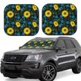 thumbnail image 1 of Vsdgher Sunflowers And Blue Flower Print Car Windshield Sun Shade, Reflective Sunshade Window Sunshade Sun Visor Protector Fit for Cars,Trucks,SUVs-Small, 1 of 6