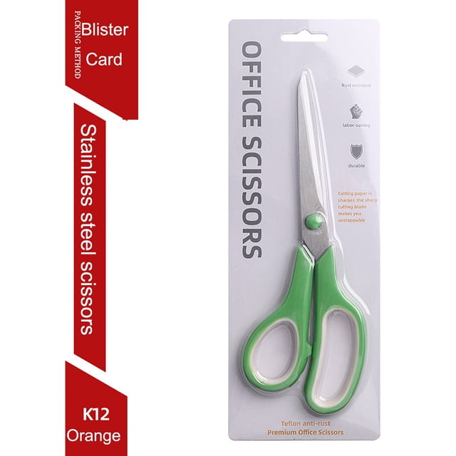 Green Stainless Steel Student Craft Scissors Multifunctional Office Home School Scissors Set Cutting Tool Green #LHrSS