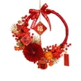 thumbnail image 1 of Couronne de Produit 1 / Couronne de l'Année Chinoise Porte d'Entrée 2024 Festive Murale Extérieure Cheminée LED Baie Rouge Décoration de Maison pour l'Année et le Festival du Printemps, 1 of 8