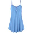 thumbnail image 1 of DYMADE Women Spaghetti Strap Sleeveless Soild Swing Vest Top, 1 of 2