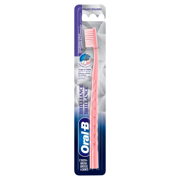 Oral-B Brilliance Whitening Toothbrush, Extra Soft, Colors May Vary