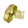 thumbnail image 1 of Wired Sheer Glitter Ribbon for Festive Christmas Tree Ornaments and Party Hanging Decorations, 1 of 3