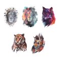 thumbnail image 4 of Animal  Stickers,  Stickers Patch Real-looking  Stickers Full Arm Fake  Arm  Stickers  For Back Waist Chest Body For Men Women, 4 of 8
